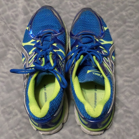 asics neon running shoes